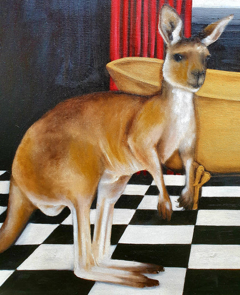 Panface, Freaky and Mrs K in the Bathroom