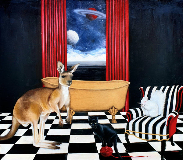 Panface, Freaky and Mrs K in the Bathroom