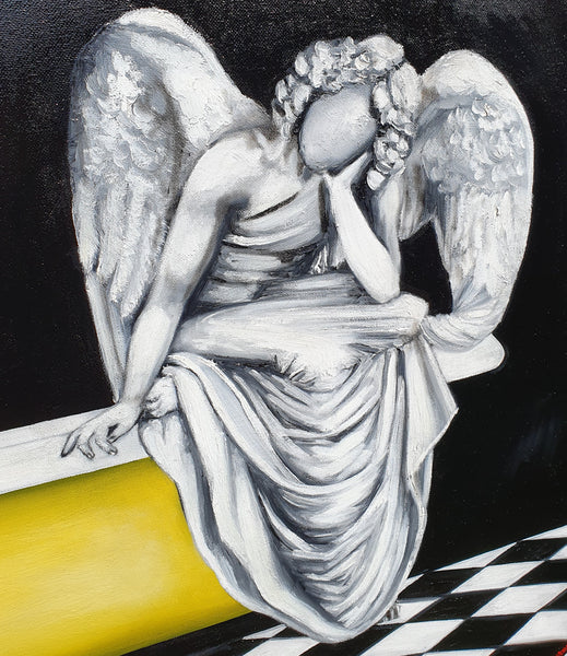 Afriel in the Bathroom