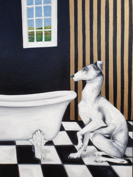 Natural and Phil in the Bathroom