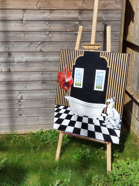 Natural and Phil in the Bathroom