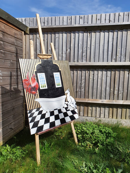 Natural and Phil in the Bathroom